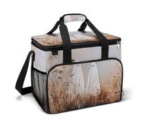 Due fantasmi bianchi Autunno Campo Alta Erba Campeggio Cooler Bag Isolato Spiaggia Refrigeratori Portatile A Prova di Perdite Borse con Tracolla