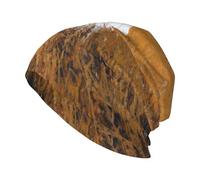 Due fantasmi bianchi in campo di canne Beanie cappello unisex lavorato a maglia cappello caldo Slouchy Skull Cap