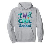 Due Fantastici per la Scuola Ice Pop Summer Learning Fun Felpa con Cappuccio, Unisex per Adulti, Grigio Melange, S