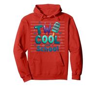 Due Fantastici per la Scuola Ice Pop Summer Learning Fun Felpa con Cappuccio, Unisex per Adulti, Rosso, XL