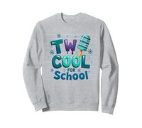 Due Fantastici per la Scuola Ice Pop Summer Learning Fun Felpa, Unisex per Adulti, Grigio Melange, M