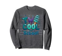 Due Fantastici per la Scuola Ice Pop Summer Learning Fun Felpa, Unisex per Adulti, Grigio Scuro, L