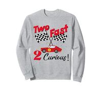 Due Fast 2 Curious Carino 2 ° Compleanno Auto Felpa