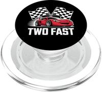 Due Fast 2nd Birthday Cute Race Sports Car Design PopSockets PopGrip per MagSafe