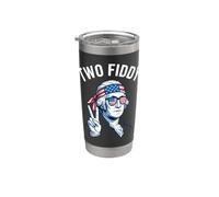 Due Fiddy George Washington Patriot segno della pace Bicchiere termico in acciaio inox doppia parete