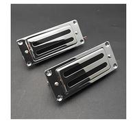 Due Fili 68x29mm Mini Pickup Per Chitarra Elettrica Pickup Humbucker Per LP Guitar Silver Pickup chitarra (Color : Neck and Bridge)