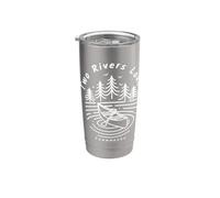 Due fiumi Lago Tennessee Bicchiere termico in acciaio inox doppia parete