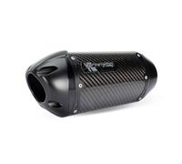 Due Fratelli Racing S1R 3K Carbonio Slip On Scarico Nero #005-3860405-S1B