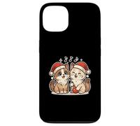 Due gatti di Babbo Natale con ornamento Custodia per iPhone 13