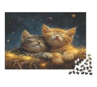 Due gattini, animazione a cartoni animati1000 Pezzi Impossibili Per Adulti, Giochi, Regali, Sfide Per Bambini70x50cm/1000pcs