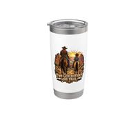 Due Generazioni Un Sentiero Cowboy Cavalieri Bicchiere termico in acciaio inox doppia parete