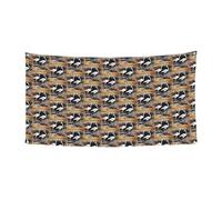 Due gru giapponesi che volano pittura tradizionale stampa banner di Halloween perfetto per Halloween Natale design su un lato forniture per decorazioni per feste