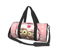 Due gufi svegli del fumetto, Borsone da viaggio di grande capacità Borsa rotonda Borsa da viaggio sportiva Borsa da viaggio Borsa da fitness
