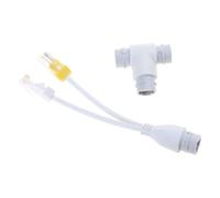 Due in uno Splitter POE Networks Connettore per cavo per installazione di telecamere di sicurezza Connettore RJ45 a tre vie Accessori per reti Cablaggio