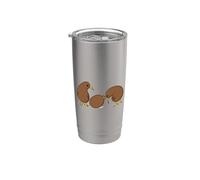 Due kiwi uccelli con un kiwi Bicchiere termico in acciaio inox doppia parete