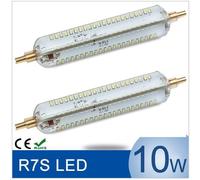 Due lampade silicone LED R7s 10W 1100 lumen 118mm ø 20 NO Beghelli NO alogene