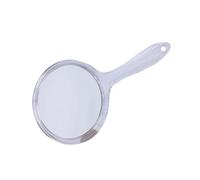 Due lenti parzialmente tenute a mano con 1 x normale e ingrandimento 2x per un'applicazione dettagliata di trucco e cura, vetro da viaggio trasportabile