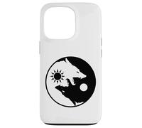 Due lupi dentro, lupo Yin Yang, ego psicologico Custodia per iPhone 13 Pro