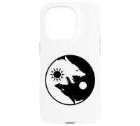 Due lupi dentro, lupo Yin Yang, ego psicologico Custodia per iPhone 15 Pro