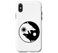 Due lupi dentro, lupo Yin Yang, ego psicologico Custodia per iPhone X/XS