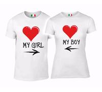 DUE MAGLIETTE YOU & ME - LOVE MY GIRL MY BOY
