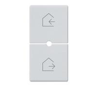 Due mezzi tasti 1M scenario silver - serie Vimar Plana