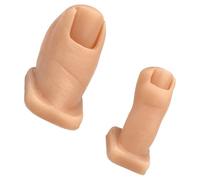 Due modelli di addestramento delle unghie del piede del silicone per la pratica della decorazione artistica e lo sviluppo delle abilità Modelli realistici del dito del piede per l'addestramento