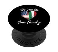 Due Mondi Una Famiglia Italian American Heritage PopSockets PopGrip Adesivo