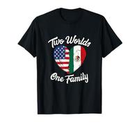 Due Mondi Una Famiglia Messicana Americana Patrimon Maglietta