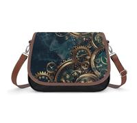 Due orologi steampunk con ingranaggi borse a tracolla per le donne borsa messenger borsa a tracolla borse