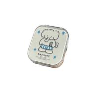 Due paia Cute Line Animal Custodia per lenti a contatto con specchio Lenti a contatto portatili Companion Care Box Beauty Pupil Storage Box Regali, A1, 1.0*1.0*1.0