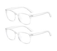 Due paia di occhiali con filtro luce blu, occhiali trasparenti per computer, occhiali protettivi per il gaming, occhiali anti luce blu, occhiali senza prescrizione medica, bloccano, unisex.
