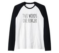 Due Parole Un Dito Maglia con Maniche Raglan