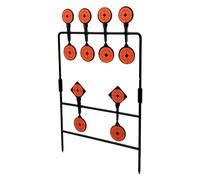 Due parti combinate girevoli a 360 gradi Air Gun Spinner & Plinking Target 12 piastre, nero