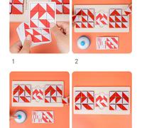 Due Persone Battaglia Costruzioni Tridimensionali, Giochi Di Puzzle Per Bambini, Allenamento Del Pensiero Logico, Giocattoli Giochi Da Tavolo Interattivi Genitore-Figlio[Il Colore Del Campanello È Cas