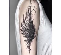 Due pezzi di adesivi per tatuaggi a base di erbe e succo, impermeabili e duraturi per uomini e donne, semipermanenti, senior, senso del sistema oscuro, fiore, braccio