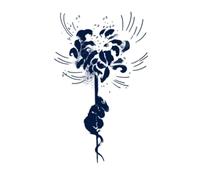Due Pezzi Di Adesivi Per Tatuaggi Di Erbe, Succo Duraturo Femminile Impermeabile Semipermanente Non Riflettente, L'altro Lato Degli Adesivi Di Simulazione Di Fiori