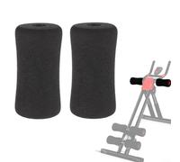 Due pezzi di ricambio in schiuma per cuscinetti per rulli di estensione delle gambe adatti per tubi di diametro 22 25 mm utilizzati in per macchine per pesi e riccioli (135 x 80 x 22 mm)