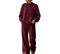 Due Pezzi Tute Casual Collo A Lupetto Felpa Tasca Joggers Tute | Due Pezzi Tute A Collo Alto Pullover Felpa Tasca Petto Pantaloni Gamba Larga Donna Tuta Set