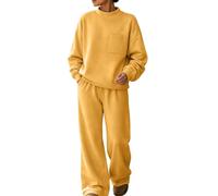 Due Pezzi Tute Casual Collo A Lupetto Felpa Tasca Joggers Tute | Due Pezzi Tute A Collo Alto Pullover Felpa Tasca Petto Pantaloni Gamba Larga Donna Tuta Set