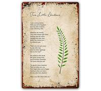 Due piccole ombre, poster di poesie da parete, targhe in latta per la mamma, opere d'arte decorative per la cucina, stampe da parete per il soggiorno, quadri da parete per il bagno, 8x12 pollici
