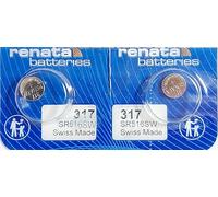 Due pile a bottone{317} Renata ossido di argento SR62 10,5 mAh 1,55 V