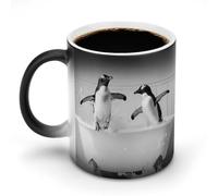 Due pinguini nella vasca da bagno Tazza da caffè che cambia calore Novità