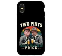 Due pinte, stronzo umorismo scozzese Divertente Custodia per iPhone X/XS