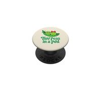Due piselli in un baccello carino coppia romantica amicizia corrispondenza PopSockets PopGrip Adesivo