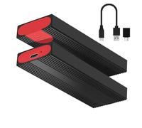 Due Protocolli HDD Enclosure Caso NVMe Satas HDDs Disco Per PCIE M B+M USB C 3.2 2Gen Tipo C Hard Drive Case