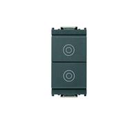 Due pulsanti 1P NO 10A grigio | 16121 | Vimar