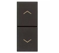 Due pulsanti interbl. NO+NO 10A nero colore nero serie Linea vimar 30062.G