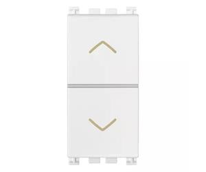 Due pulsanti INTERBLOCCANTI NO+NO 10A bianco SERIE VIMAR ARKÈ
