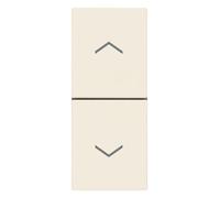 Due pulsanti interbloccati NO+NO 10A canapa serie Linea vimar